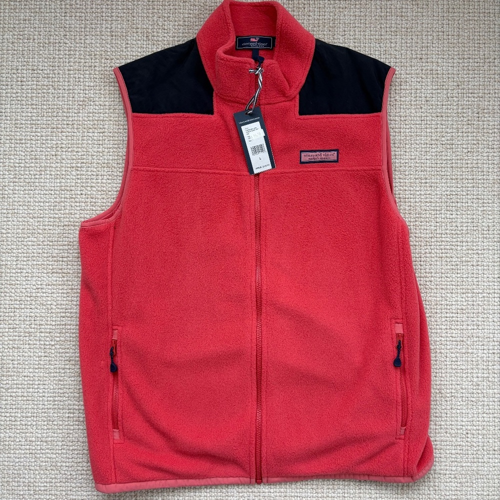 Men’s Vineyard Vines Fleece Vest NWT (L)